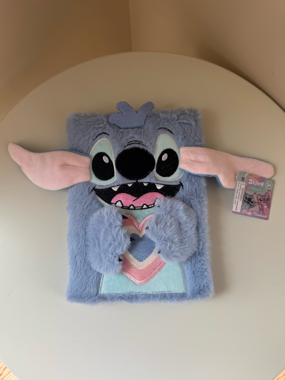 Disney Primark Fuzzy Stitch Journal Notebook
